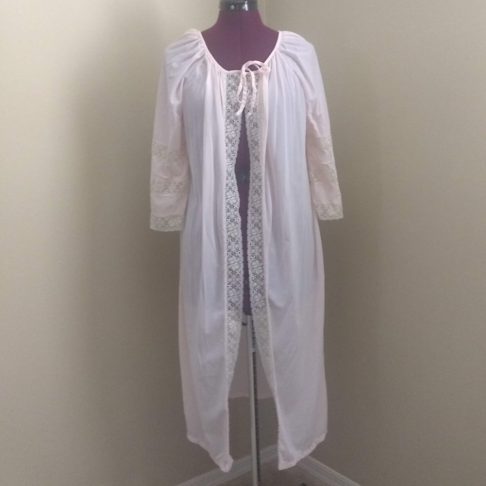 Vintage Pink Styled By Alberta Open Front Robe